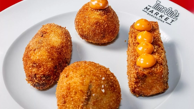 Las croquetas de Croquetelle en Time Out Market Barcelona / Cedida Las croquetas de Croquetelle en Time Out Market Barcelona / Cedida