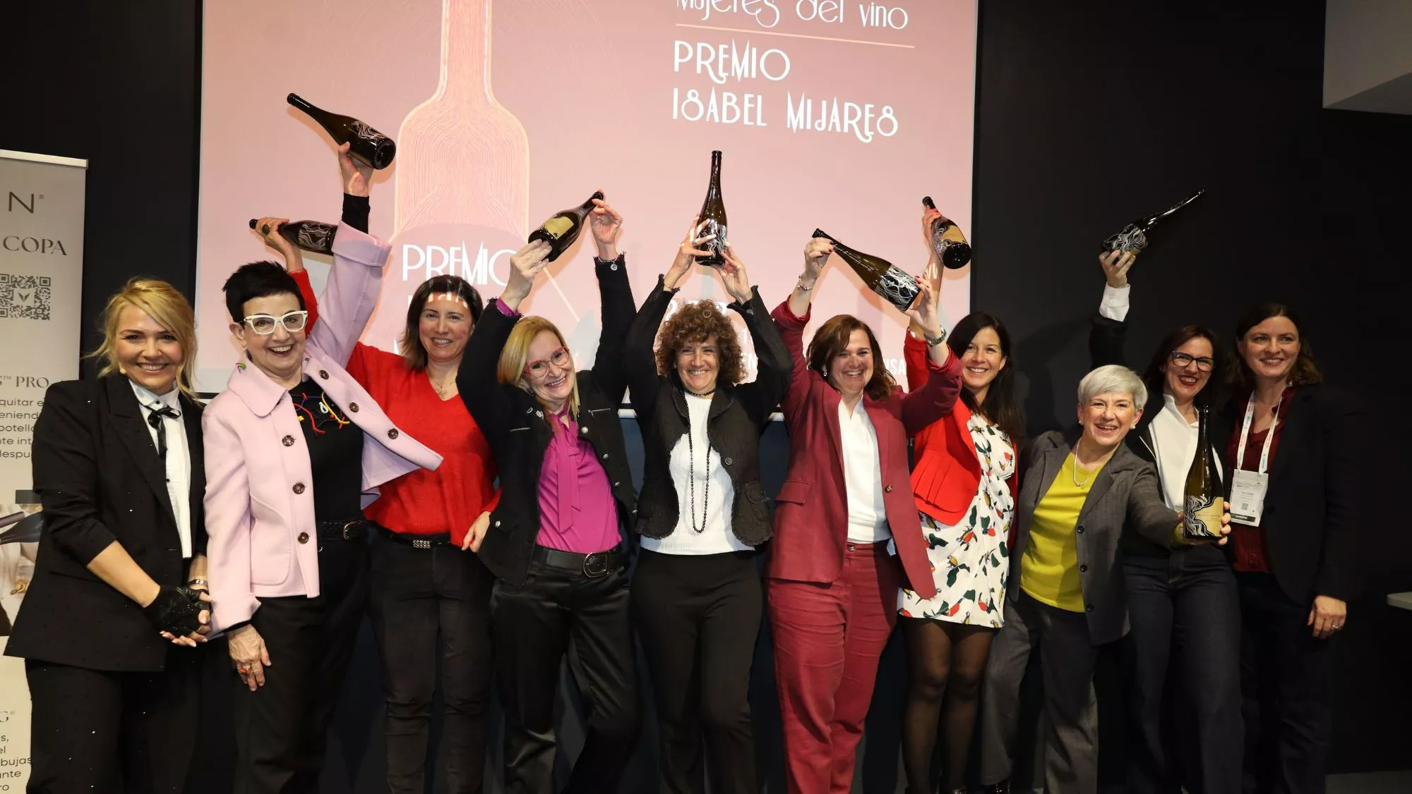 Las premiadas en la II edición de los premios Isabel Mijares a las mujeres del vino / Cedida Las premiadas en la II edición de los premios Isabel Mijares a las mujeres del vino / Cedida