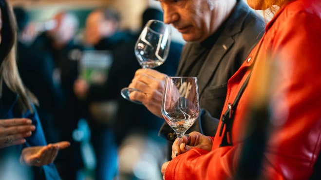 Espacio dedicado al vino en el Fòrum Gastronòmic Girona 2025 / Cedida Espacio dedicado al vino en el Fòrum Gastronòmic Girona 2025 / Cedida