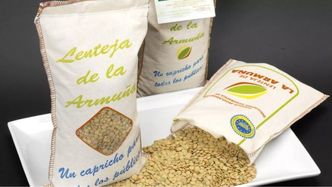 Saquito con lentejas I.G.P. Lenteja de la Armuña / Facebook