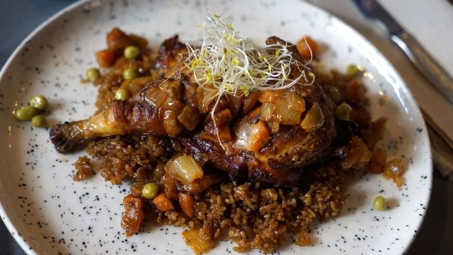 Thiebou Guinard, un plato senegalés del restaurante Blanco y Negro / Yolanda Cardo Thiebou Guinard, un plato senegalés del restaurante Blanco y Negro / Yolanda Cardo