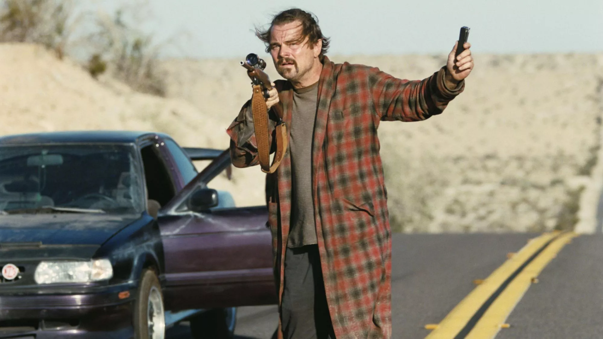 Leonardo DiCaprio en 'Una batalla tras otra' / HBO / Cedida