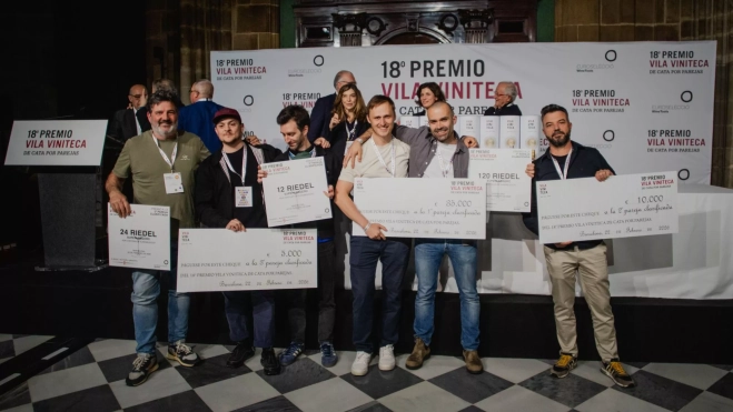 Todos los premiados en el 18º Premio Vila Viniteca de Cata Por Parejas / Cedida
