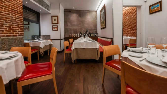 Salón del restaurante Ponzano en Madrid / Cedida