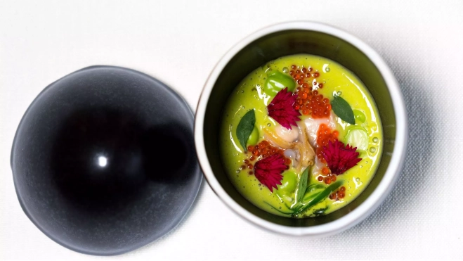 Una de las creaciones del chef Jordi Tarré en el restaurante Prodigi (Barcelona) / Cedida 