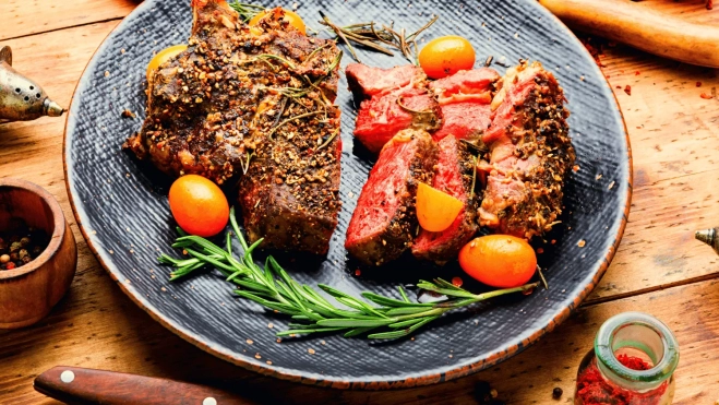 Carne a la parrilla con naranja china / CANVA Carne a la parrilla con naranja china / CANVA