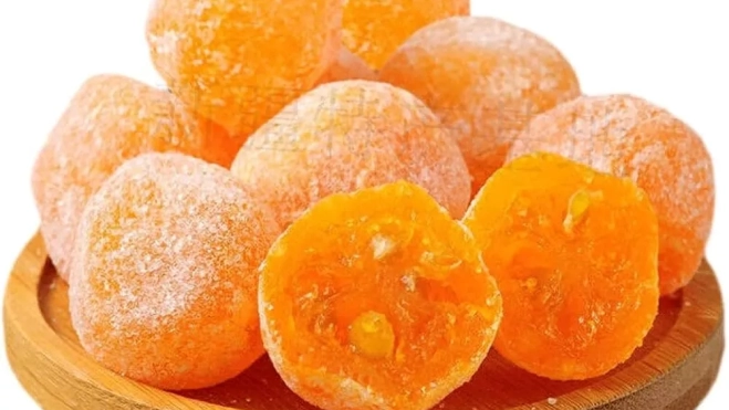 Plato de kumquat confitado Plato de kumquat confitado