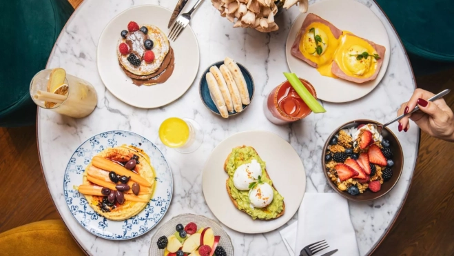 Menú de Sir Victor Hotel para el Hotel Breakfest de Barcelona / Cedida