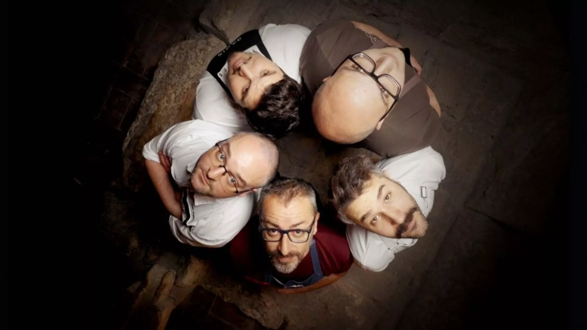 Los cinco chefs que participan en el documental 'Decían que aquí no había ná', dirigido por Jorge Fernández Mayoral / Cedida 