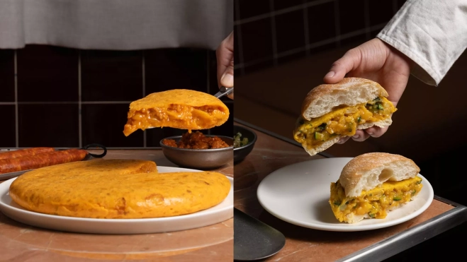 Las nuevas tortillas de La Martinuca (txistorra y calabacín) / Cedida