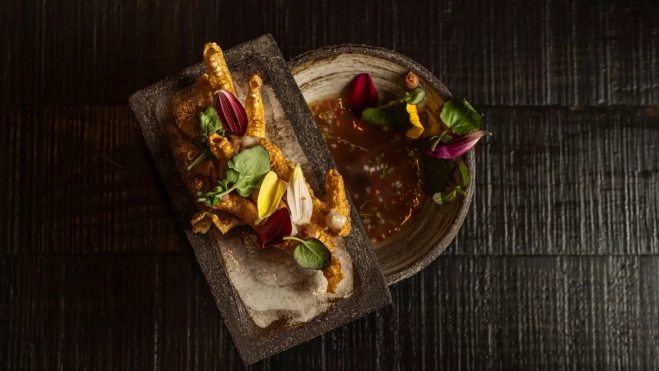 Uno de los platos del restaurante Chambacú (Barcelona) / Jordi Domènech