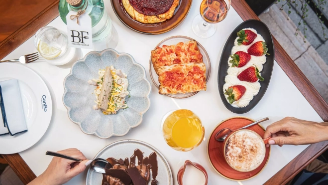 El menú 'Breakfest' del Grand Hotel Central en su restaurante Can Bo / Cedida