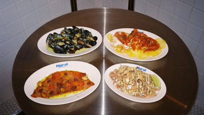 Algunos de los platos estables en la carta de Taberna Nardi (Barcelona) / Cedida Algunos de los platos estables en la carta de Taberna Nardi (Barcelona) / Cedida