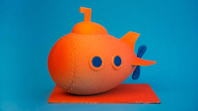 El submarino naranja de Mimpi Pastry & Coffe en Aabadell (Barcelona) / Cedida El submarino naranja de Mimpi Pastry & Coffe en Aabadell (Barcelona) / Cedida