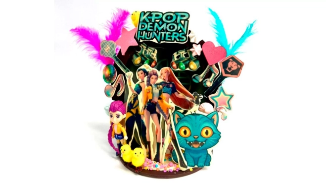 La mona de las guerreras K-Pop de Escribà (Barcelona) / Cedida La mona de las guerreras K-Pop de Escribà (Barcelona) / Cedida