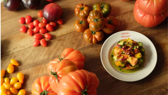 Distintas variedades de tomates en Celso y Manolo (Madrid) / Cedida Distintas variedades de tomates en Celso y Manolo (Madrid) / Cedida