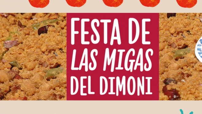Cartel de la Festa de las Migas del Dimoni de Badalona // Ajuntament de Badalona
