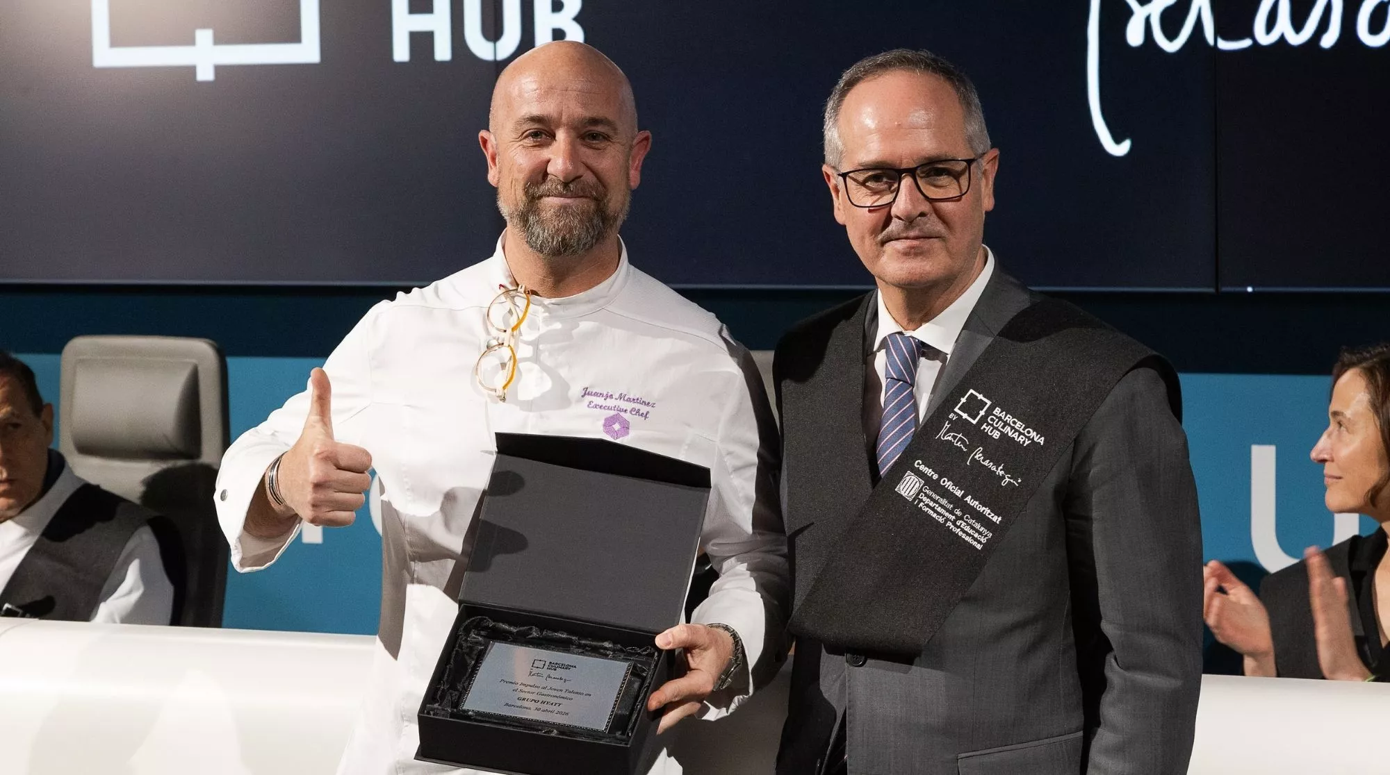 Entrega del premio de 'Barcelona Culinary Hub' / Cedida a Hule y Mantel 