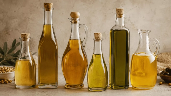 Botellas de distintos tipos de aceite vegetal | Canva