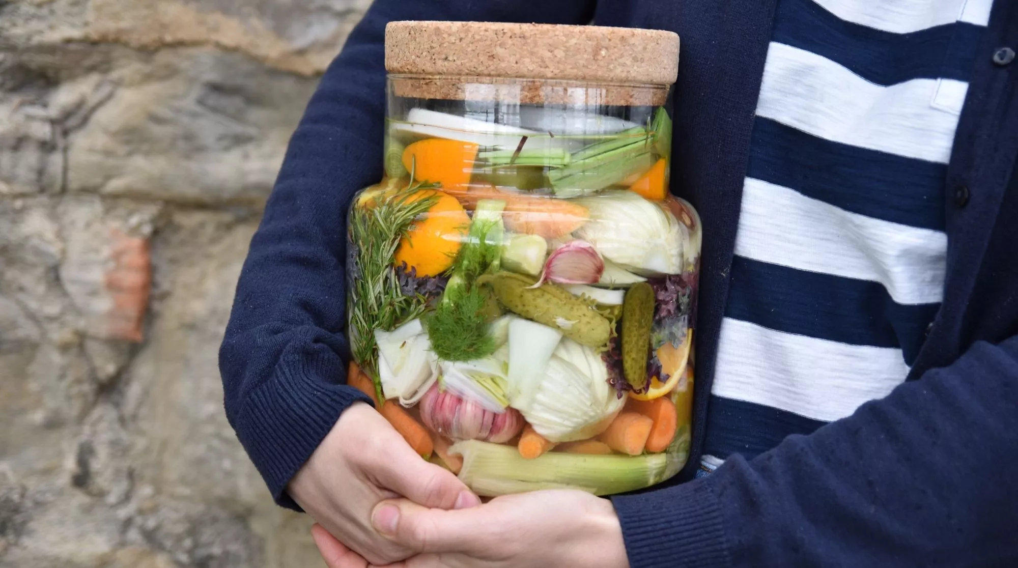 Alimentos fermentados en una imagen de archivo