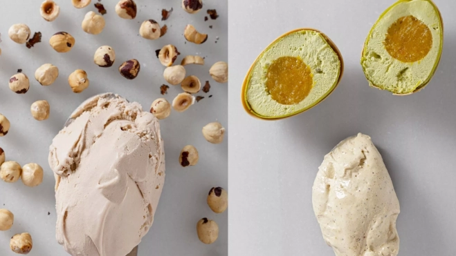 Helado de avellana y de pistacho de Hofmann Helado de avellana y de pistacho de Hofmann