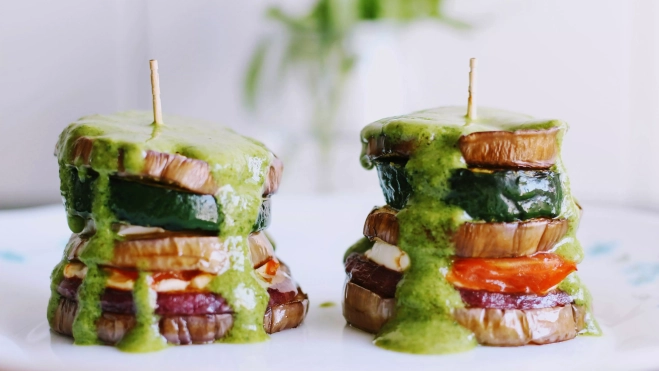 Brochetas de pesto // Unsplash Brochetas de pesto // Unsplash