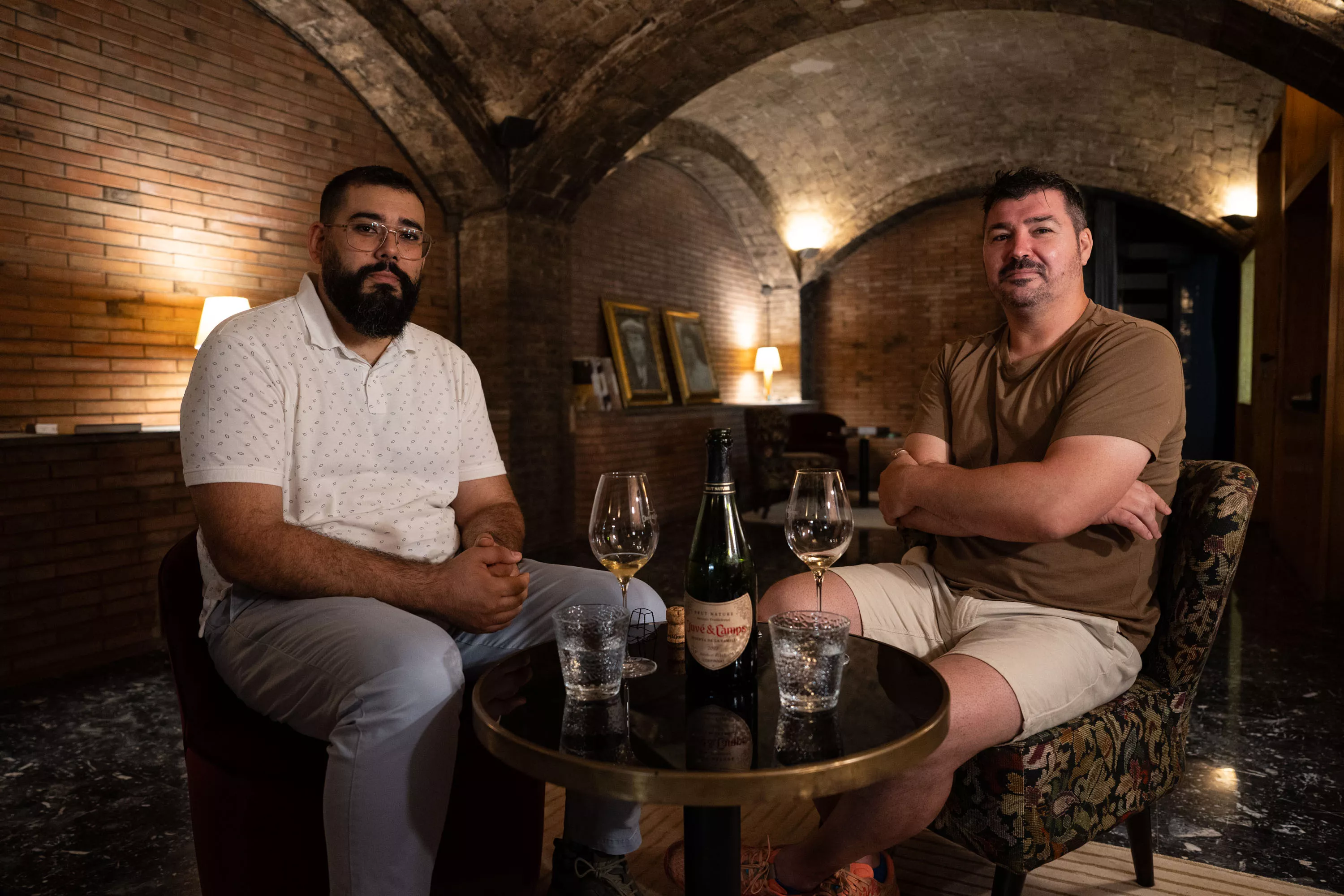Carles del Amor, gerente de Corpinnat, y Òscar Soneira en las instalaciones de Juvé&Camps / ÒSCAR GIL COY 