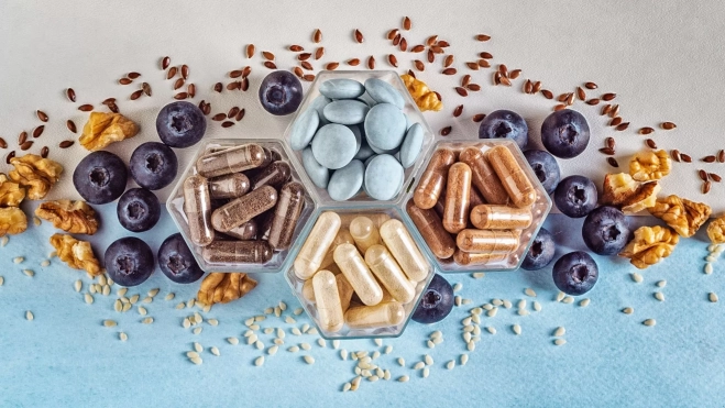Suplementos nutricionales en una imagen de archivo / Canva