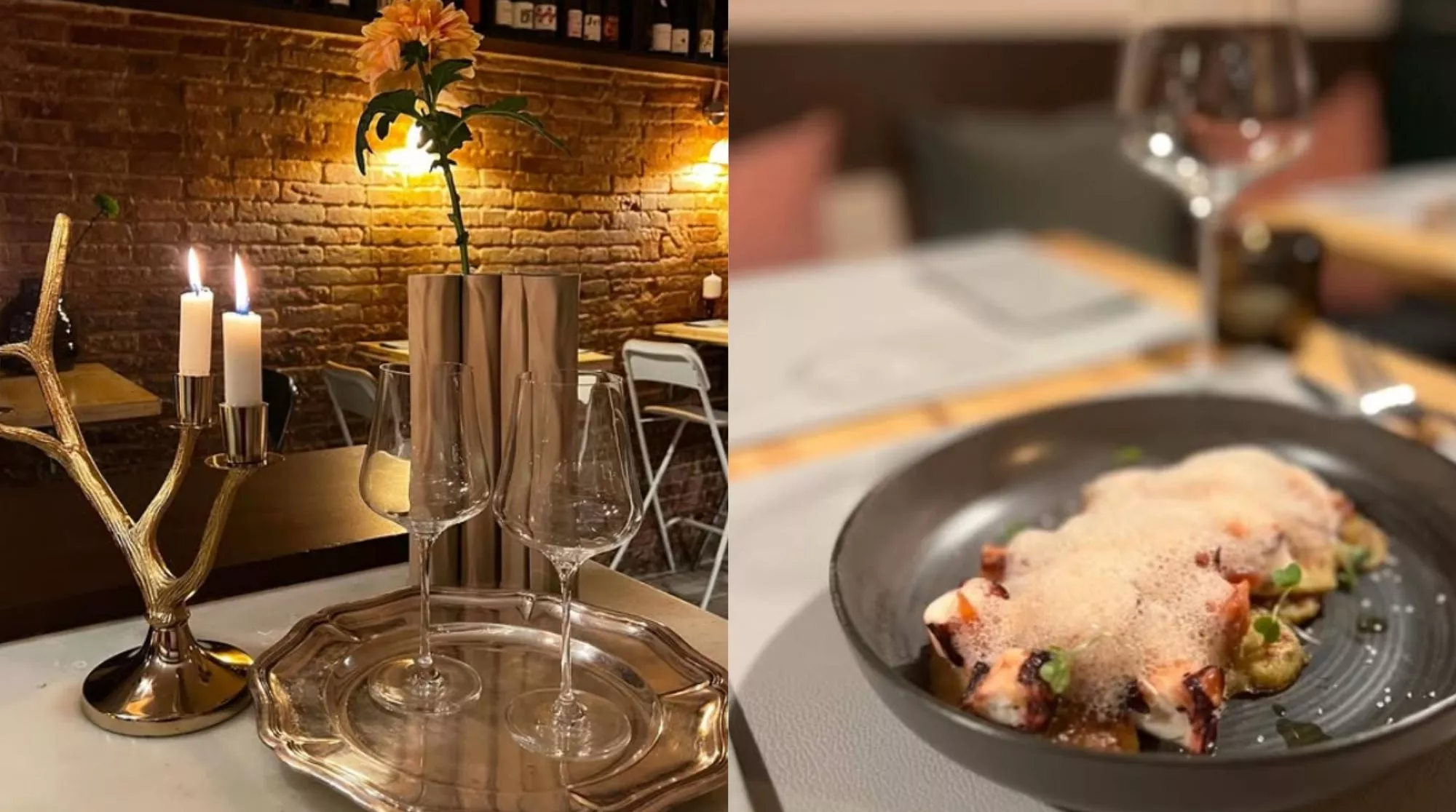 Estética y uno de los platos de AndMore / Instagram (AndMore) 