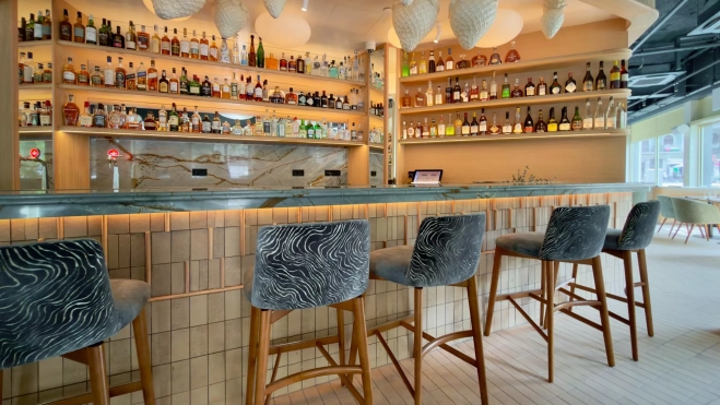 El luminoso espacio de Osteria Condal El luminoso espacio de Osteria Condal