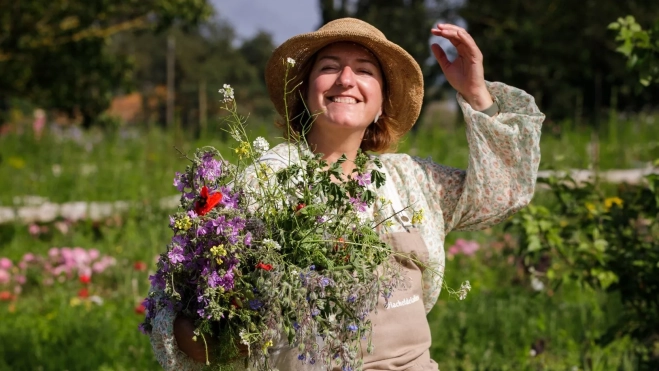 Para ella, la cocina es el canal para conectar con el valor de las flores Cedida (1)