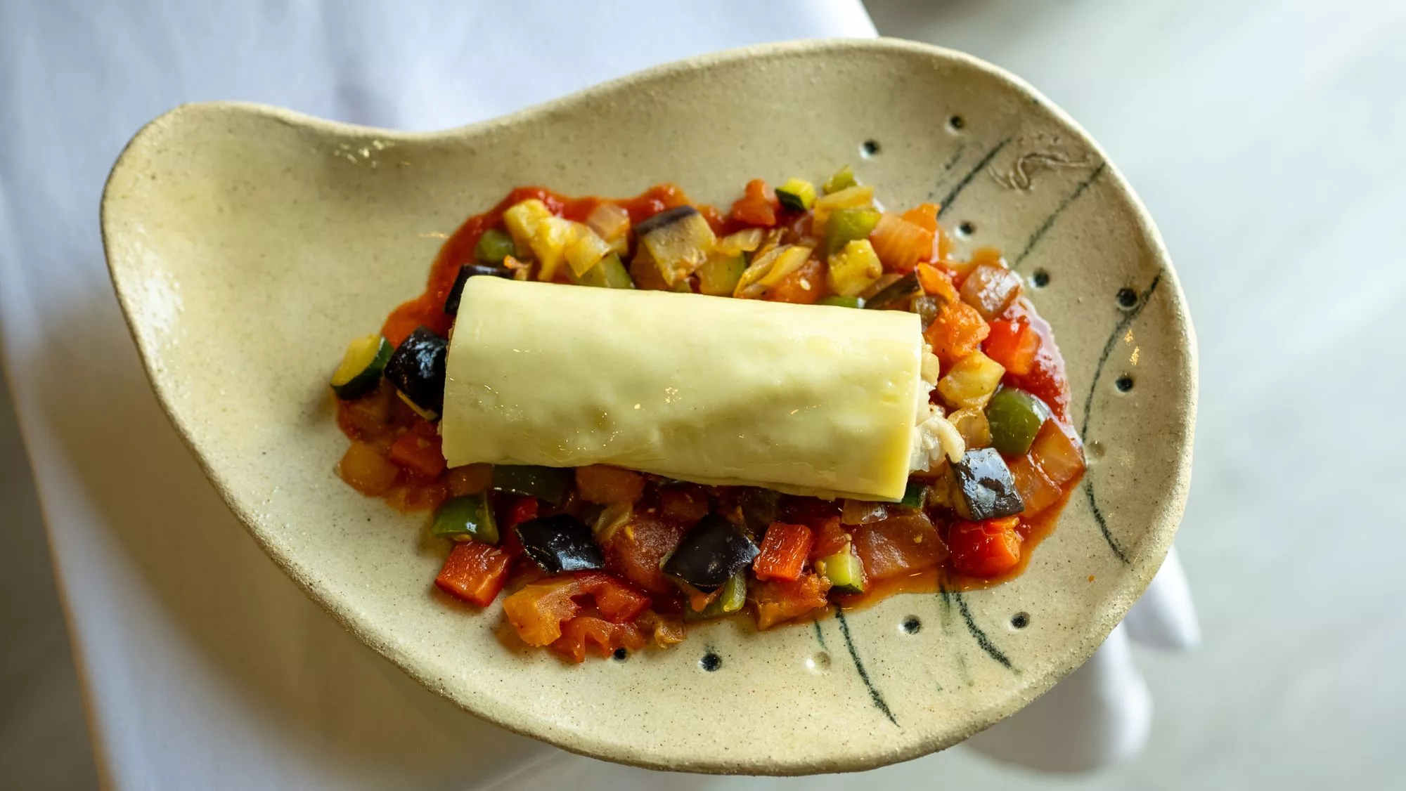Plato del restaurante Cal Mingo para la campaña 'La Samfaina al Baix Llobregat' / Cedida