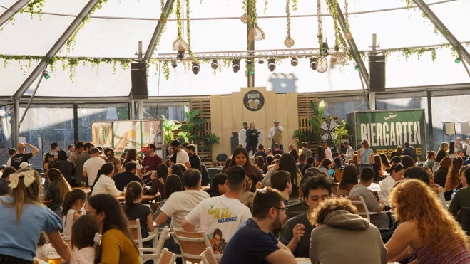 San Miguel Biergarten en el Poble Espanyol / Cedida San Miguel Biergarten en el Poble Espanyol / Cedida