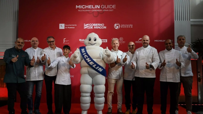 Los chefs de Huesca que participarán en la Gala Michelin 2027 / Cedida