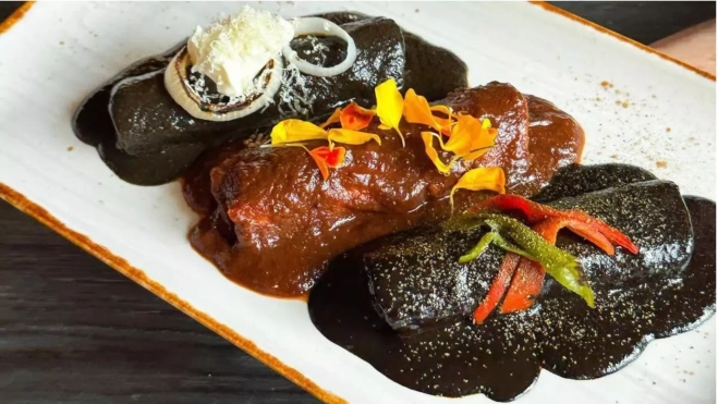 Las enchiladas con moles artesanales de Oaxaca para el Día de Muertos / Cedida Las enchiladas con moles artesanales de Oaxaca para el Día de Muertos / Cedida